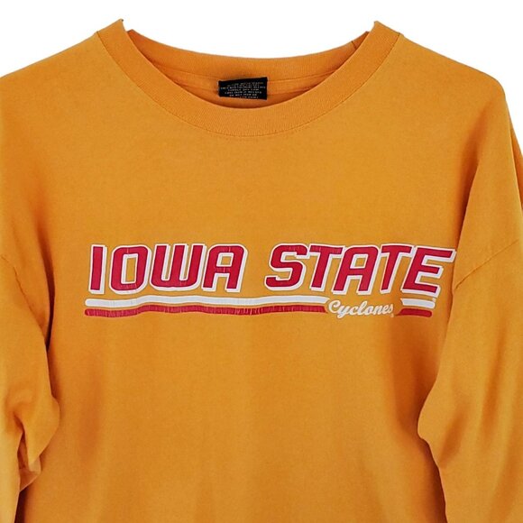 Iowa State University Cyclones Long Sleeve Tee Large Crewneck Knit Stretch - Picture 5 of 11